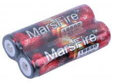 MarsFire 18650 3.7V 2600mAh Rechargeable Protected Battery 2-Pack